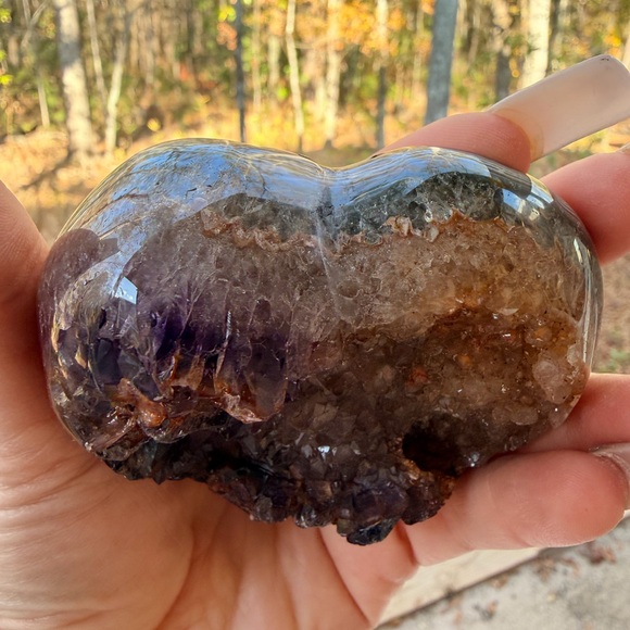 Twin Flame Fantasy Agate & Amethyst Druzy Heart | Uruguay | High Quality 0005 - Picture 7 of 13
